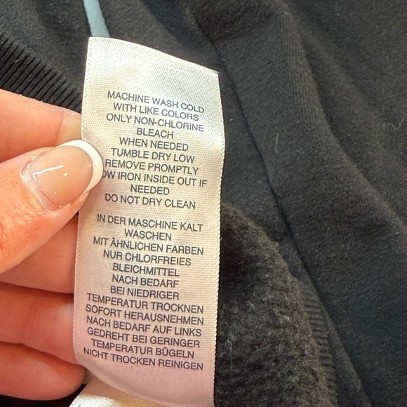 True Religion Men's Large Black Hoodie Gold Logo Pullover Sweatshirt - Picture 6 of 7